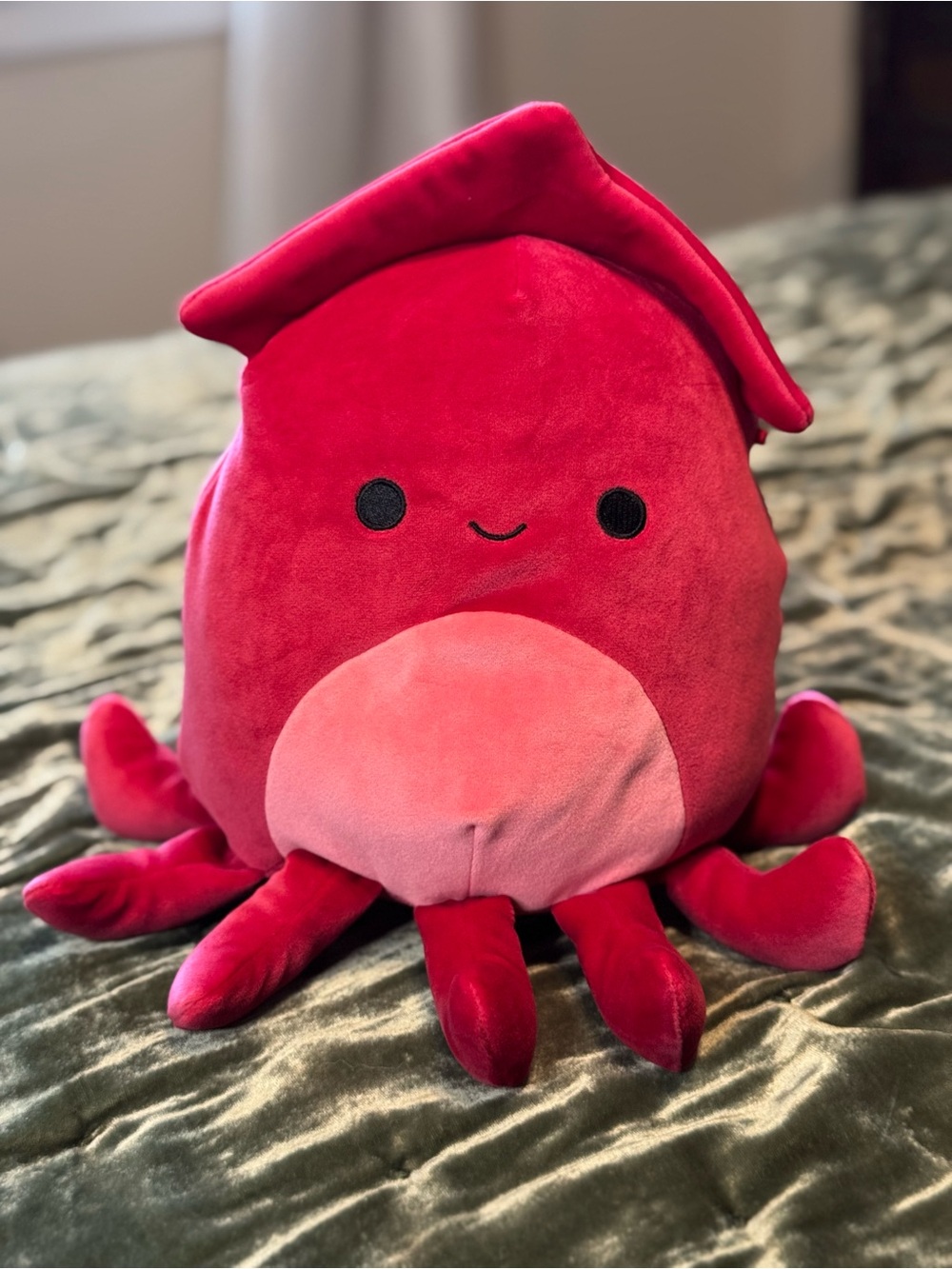 Squishmallow 14 inch Altman the The Red Deep Sea Squid Plush Stuffed Animal